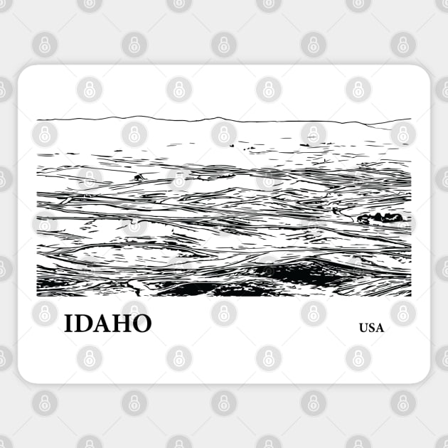 Idaho USA Sticker by Lakeric